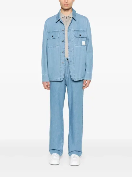 Polotričko Emporio Armani s výšivkou šedé