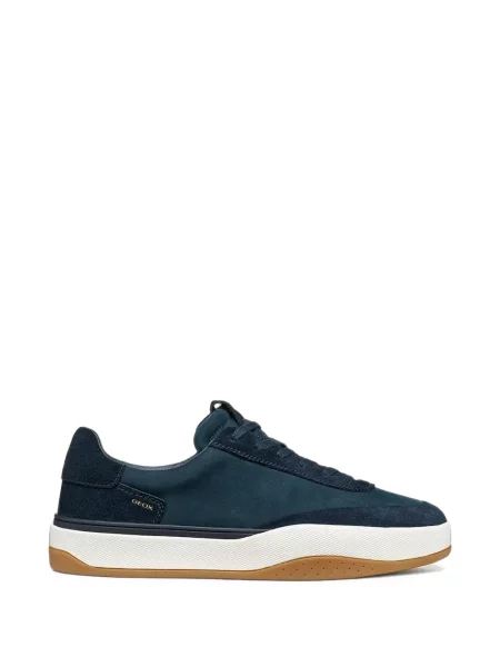 Sneakerși Geox din piele de căprioară albastru