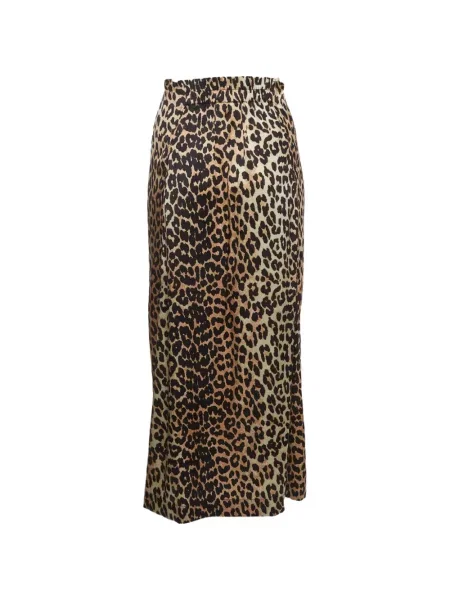 Fustă Ganni cu imagine cu model leopard