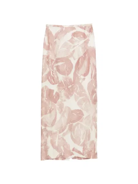Fustă midi Alysi până la genunchi roz
