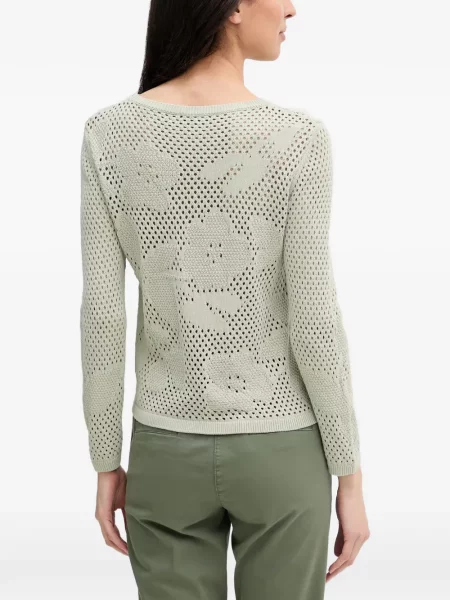 Pulover Benetton cu model floral verde
