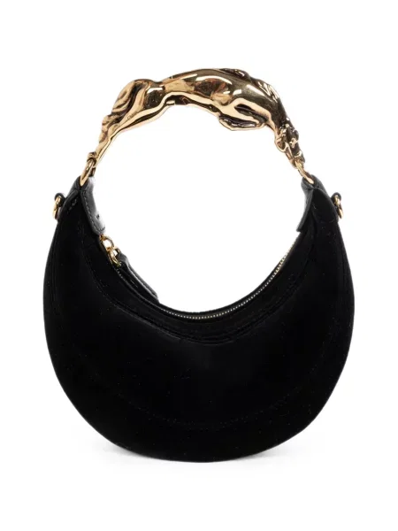 Geantă shopper Chloé de catifea negru