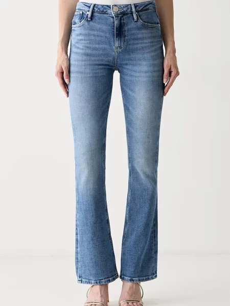 Guess blugi flared pentru femei SEXY FLARE albastru