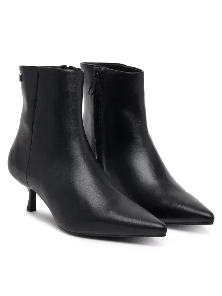 Škornji Tommy Jeans Tjw Pointed Kitten Heel Boots črna