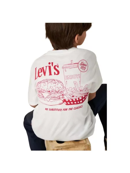Tricou copii Levi's® alb