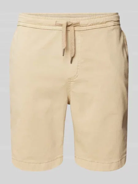 Szorty o kroju regular fit z elastycznym pasem Urban Classics beżowe