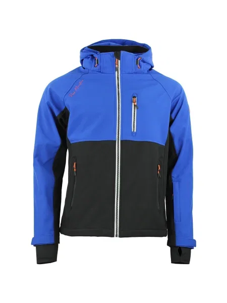 Geacă Peak Mountain softshell albastru