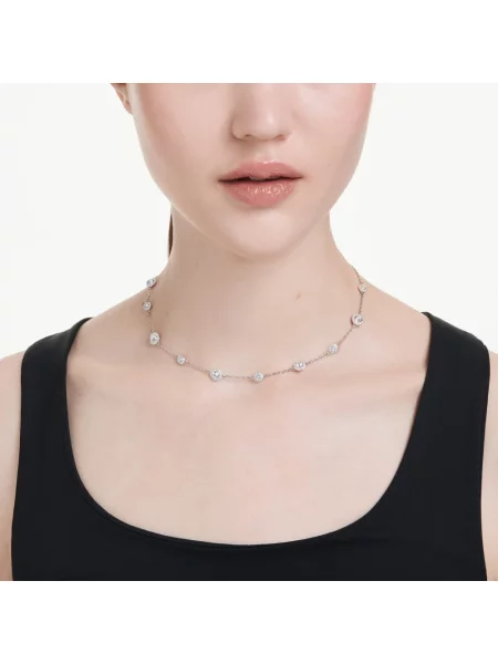 Naszyjnik Swarovski szary