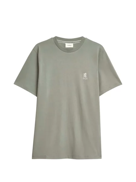 Tricou Pringle Of Scotland cu broderie verde