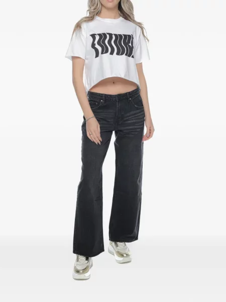 Blugi cu picior larg One Teaspoon negru