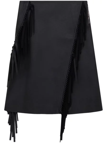 Spódnica midi Stella Mccartney z frędzli do kolan czarna