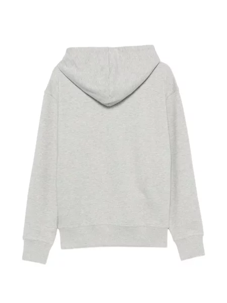 Bluza z kapturem Boss z nadrukiem szara