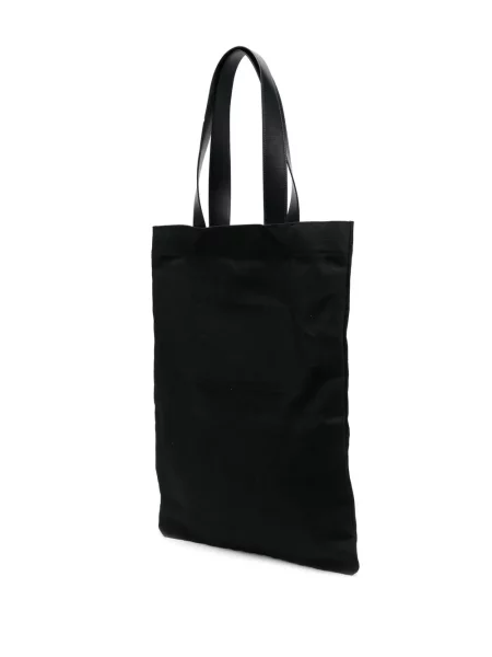 Torba Jil Sander z nadrukiem czarna