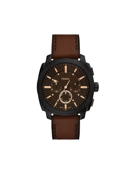 Годинник Fossil Machine Chronograph коричневий