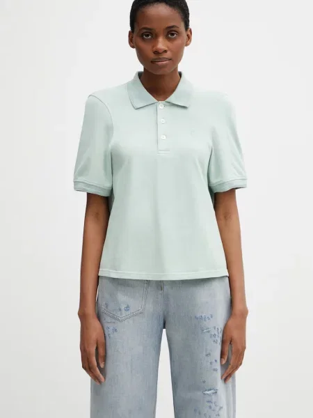 Tricou polo Mm6 Maison Margiela verde