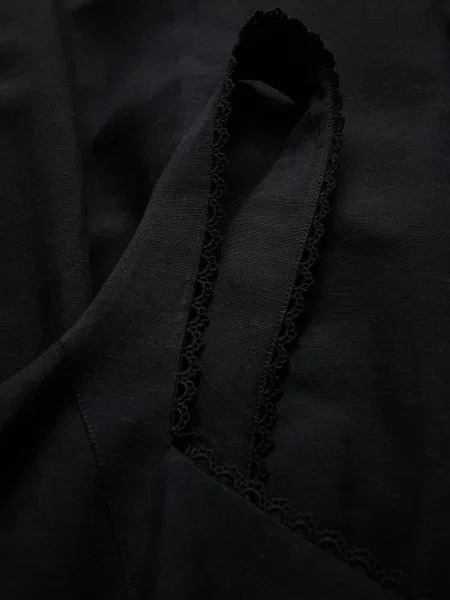 Reserved Мінісукня з додаванням льону чорний