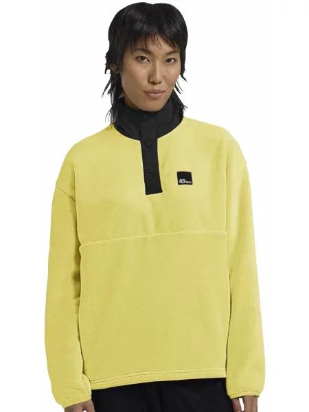 Флисовый свитер Jack Wolfskin желтый
