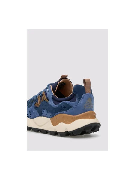 Pantofi Flower Mountain cu model floral albastru