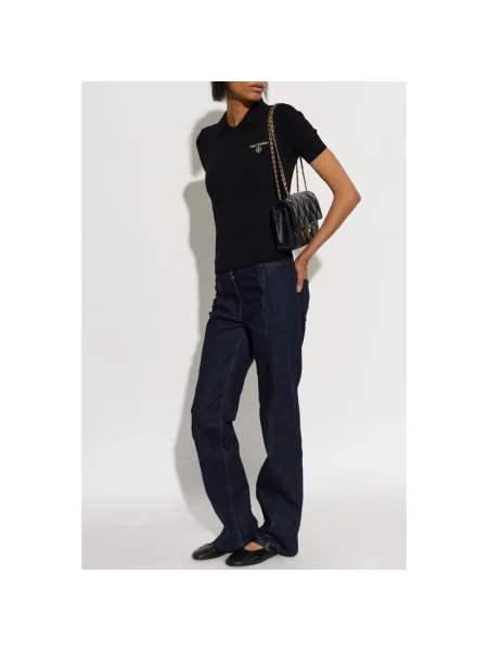 Koszulka polo Tory Burch czarna