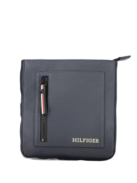 Geantă crossbody Tommy Hilfiger cu autograf albastru
