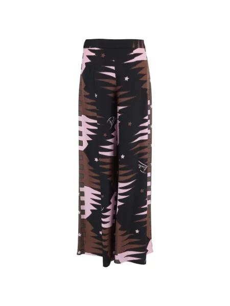 Pantaloni Pucci de mătase cu imagine negru