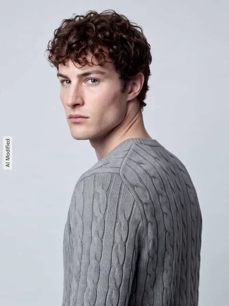 Sweter Ralph Lauren z logo szary