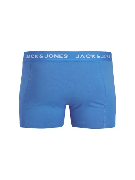 JACK & JONES Boxerky JACTHOR modrá / námornícka modrá / čierna biela