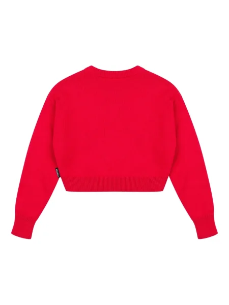 Sweter dziecięcy Moschino czerwony