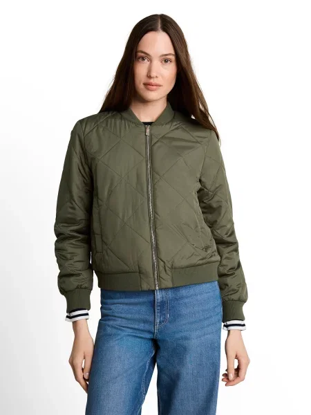 TOM TAILOR DENIM Prechodná bunda olivová