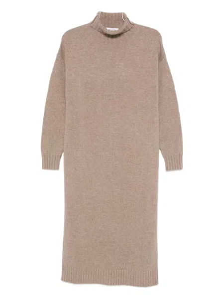 Rochie Max Mara din cașmir de costum gri