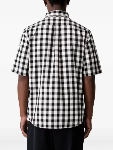 Scurt cămașă Fred Perry în carouri negru