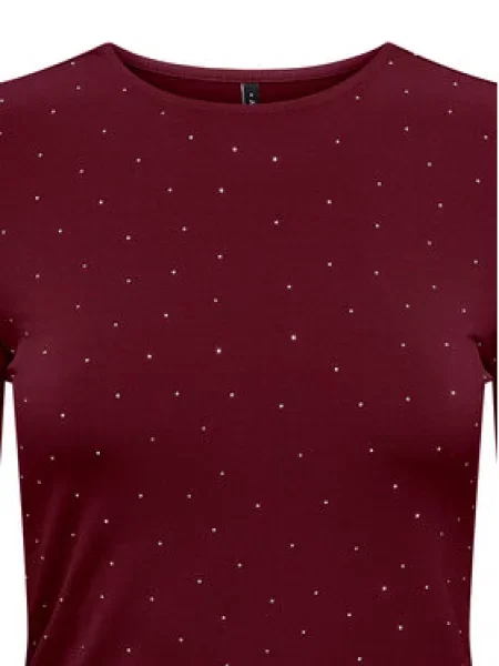 ONLY Bluza Zita Bordo rdeča