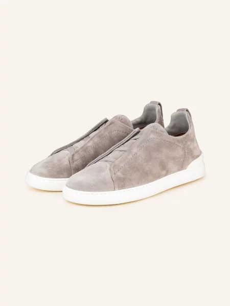 Zegna Sneakersy beige beżowe