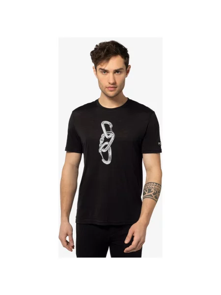 SUPER.NATURAL Carabineri Tee koszulka wspinanie trekking merino M czarna