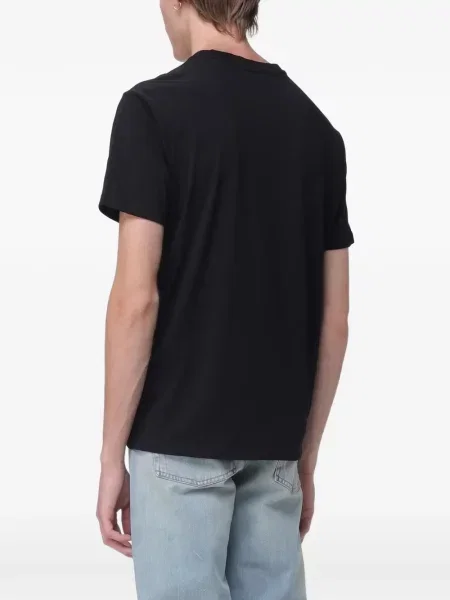 Majica Armani Exchange s autogramom crna