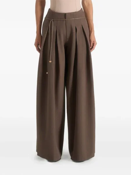 Pantaloni Manière De Voir plisate maro