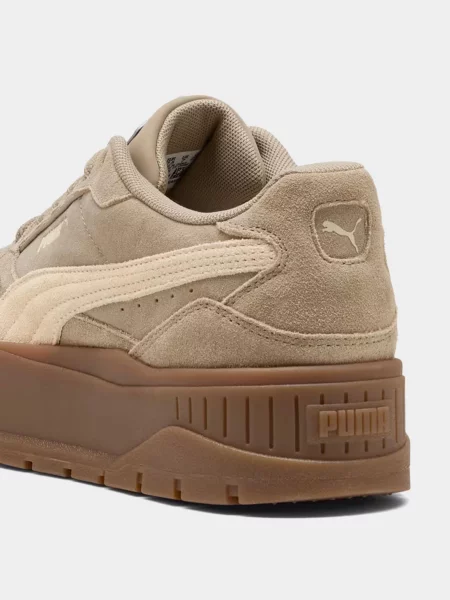 Кожаные кроссовки Puma коричневые