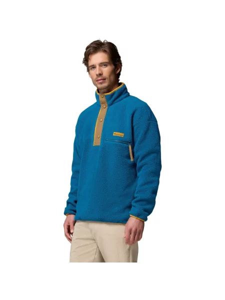 Fleece pattanás fleece melegítő felső Columbia kék