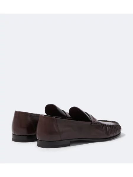 Loafersy The Row hnedá