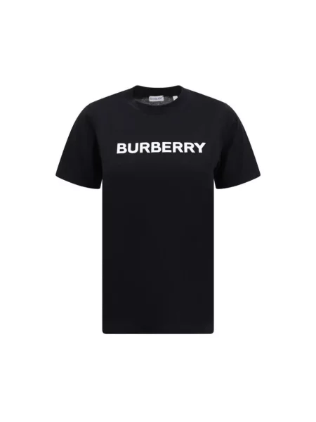 Koszulka Burberry z logo czarna