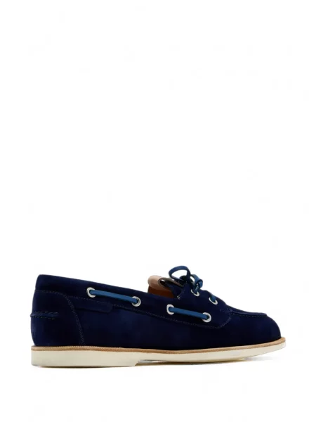 Pantofi Magnanni din piele de căprioară albastru
