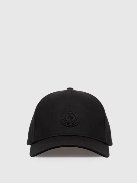 Кепка з нашивкою логотипа Moncler чорна
