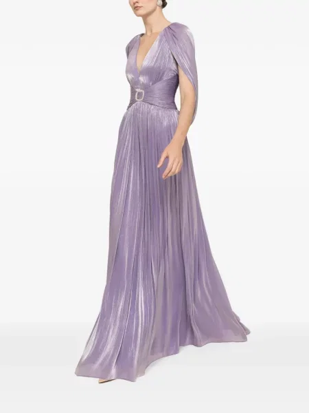 Rochie maxi Nissa din șifon violet