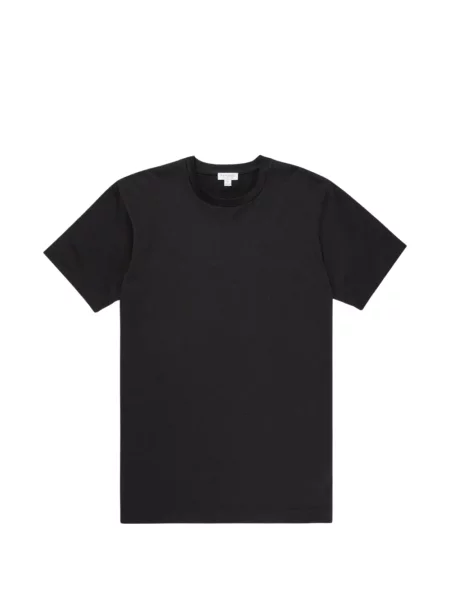 Tricou Sunspel cu decolteu rotund negru