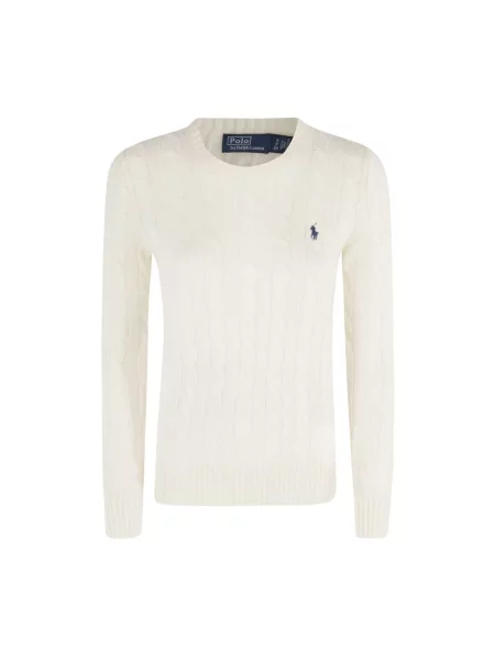 Sweter w kroju regular fit z mieszanki wełny i kaszmiru JULIANNA' Polo Ralph Lauren biały