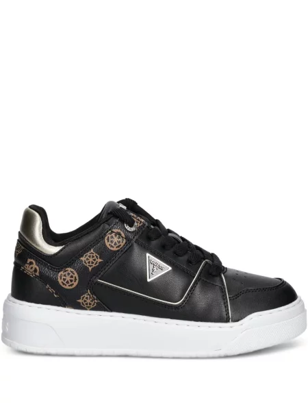 Sneakerși Guess cu imagine negru