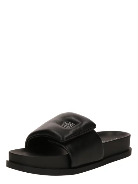 Šľapky Armani Exchange čierna