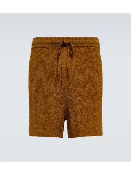 Pantaloni scurți Nanushka din material terry maro