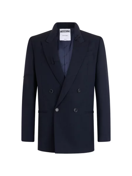 Sacou Moschino cu două rânduri de nasturi albastru