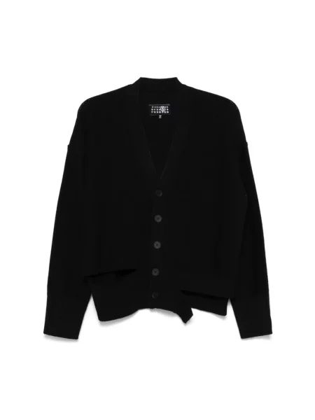 Dzianinowy sweter Mm6 Maison Margiela czarny